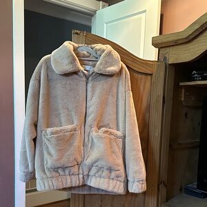 Native Daughters Tan Faux Fur Jacket